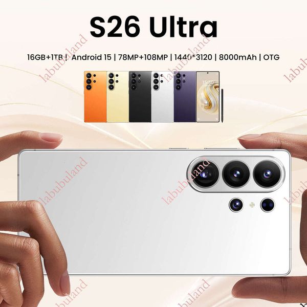 New S26 Ultra Smartphone 6.8" Large Screen 16+1T Android Phone Foreign Trade Source