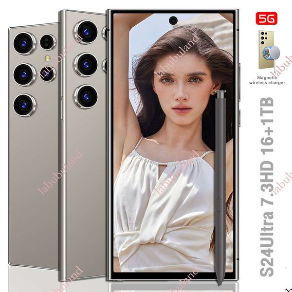 S24Ultra Smartphone with 7.3-inch screen, built-in stylus, 16+1T Android phone from the source manufacturer (Hot-selling model)