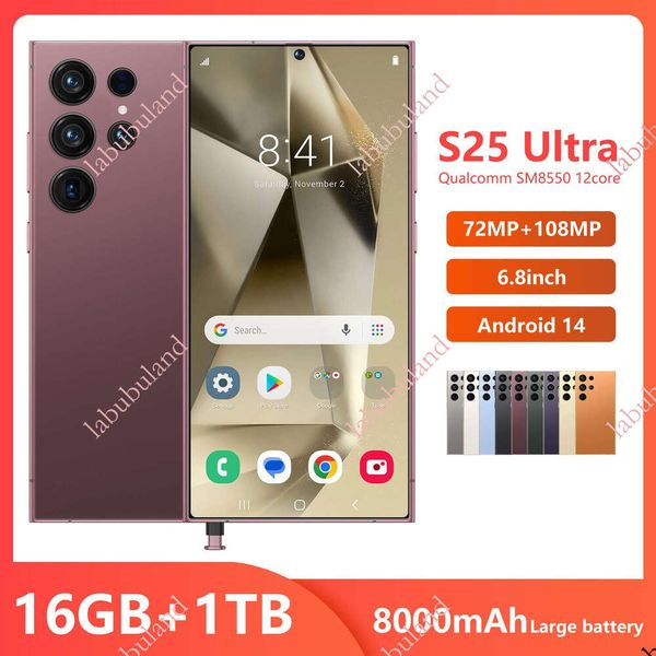 2025TK Hot-Selling Smartphone S25Ultra with Built-in Pen 7.3inch Large Screen 8+128 Google Global Version