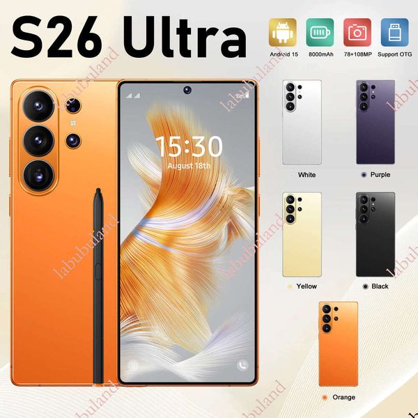 New S26 Ultra with built-in pen, 16+1TB, 4G, Android 15, smartphone, factory wholesale and direct shipping