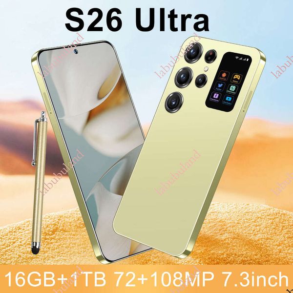 S26Ultra Tk dropshipping Android 8.1 smartphone 7.3-inch 2+16GB HD screen in stock at low price