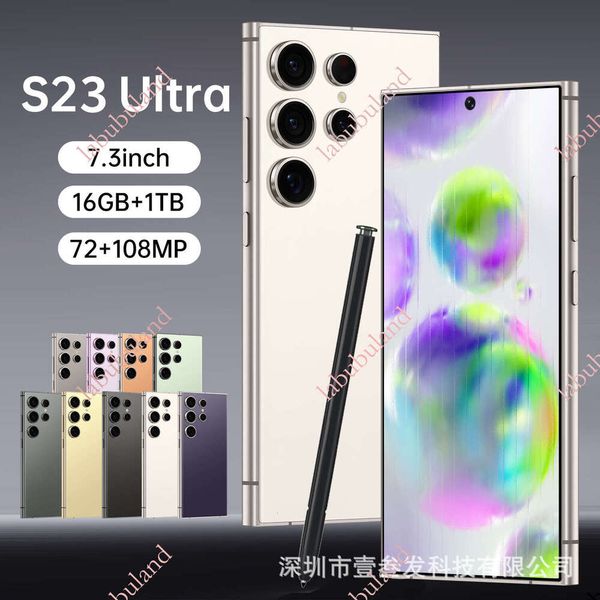 S23 Ultra Hot Model 4+64G 6.8inch HD Screen 5G All-in-One Export New Smartphone