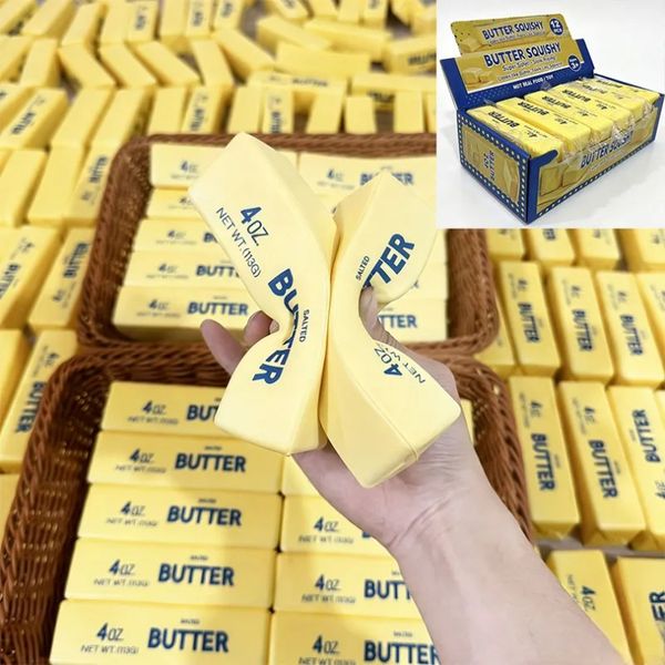 Needoh Stress Relief Elastic Butter Stick Toy, Fun Squeezing Toy, Elastic Cheese Stick, Stress and Anxiety Relief Game Decompression Toy with box WZQQ