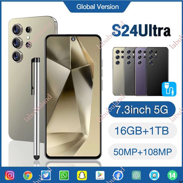 New S24Ultra cross-border hot-selling product in stock 6.8inch HD 2+16GB Android 3G smartphone for foreign trade OTG