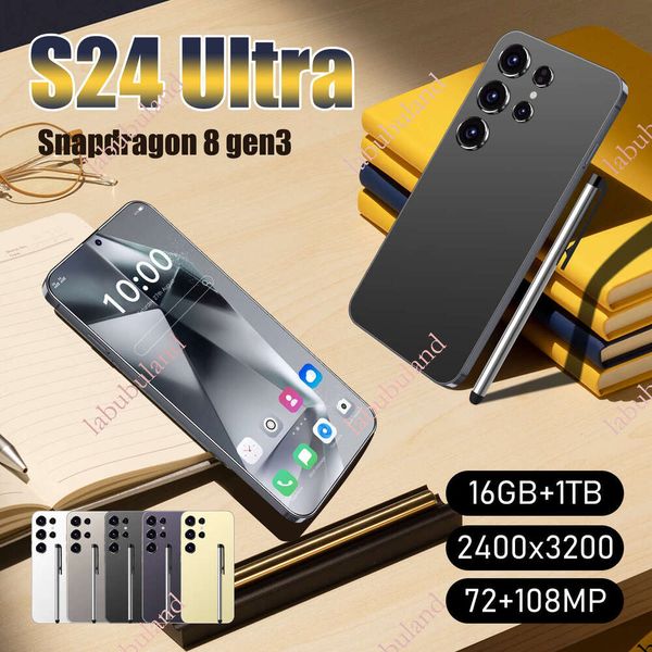 In Stock S24Ultra Cross-Border Smartphone 16+1TB Large Memory 4G Export Factory Direct Sales Can Be Resold
