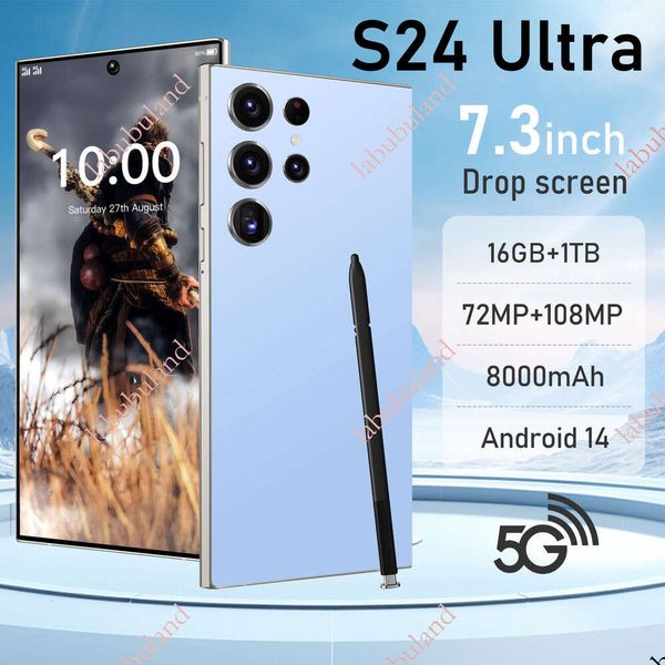 Cross-border S24Ultra smartphone with 7.3-inch large screen, 16+1T storage, direct from the factory, available for dropshipping on TK/Temu