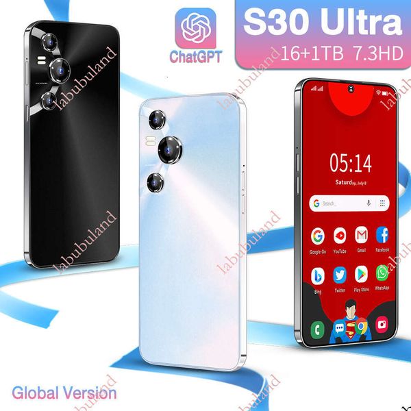 Best-selling S30 Ultra Global Version Mobile Phone 7.3inch Screen 16+1TB Large Storage Exclusively for Foreign Trade