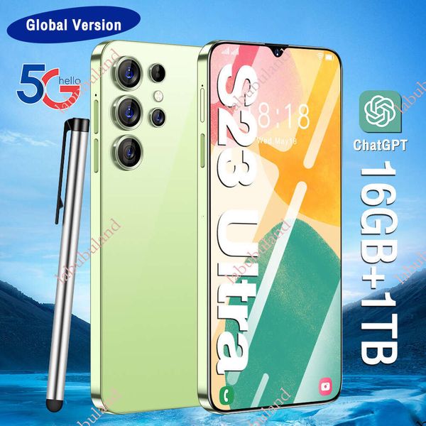 New S23 Ultra 7.3-inch 16+1T All-in-One Smart Android Foreign Trade Mobile Phone TK available for dropshipping