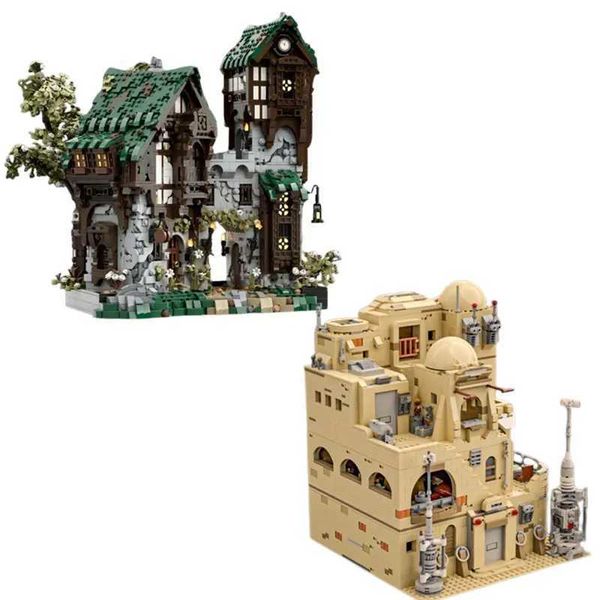 Spot Modular Building Castle DIY Small Particle Assembly Building Blocks Educational Toy Model Gift Set OrnameT260420