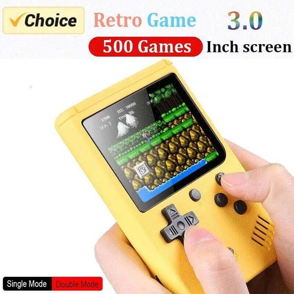 Retro Portable Mini Handheld Video Console 8 Bit 3.0 Inch LCD Kids Color Game Player Built in 500 Games 26Y0420