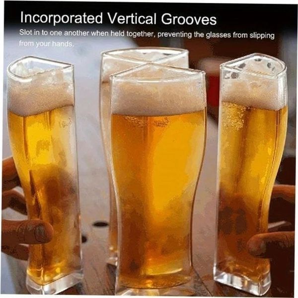Party-Perfect Acrylic Beer Mug Set Transparent Durable Bar Accessories Must-Have Party Supplies for Refreshing Beverages 260109BJ