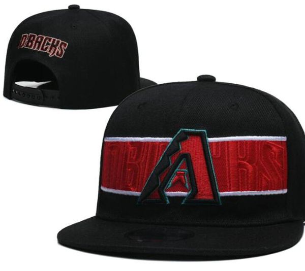 2026 Men's Classic cap Diamondbacks Flat Peak World series Snapack Strapback Heart Full Size Closed Caps Fashion Hip Hop Women Baseball Sports All Team Fitted Hats a12