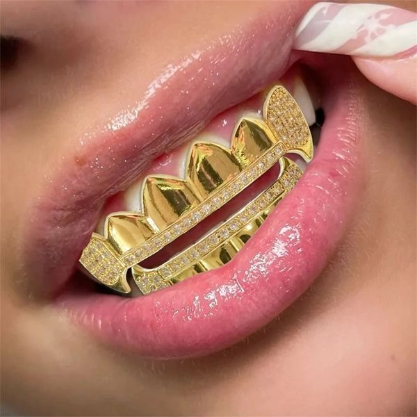 Hip-Hop Zircon Teething Set Accessories Simple Teeth Accessories Suitable For Both Men And Women Holiday Party Gifts 260130BJ