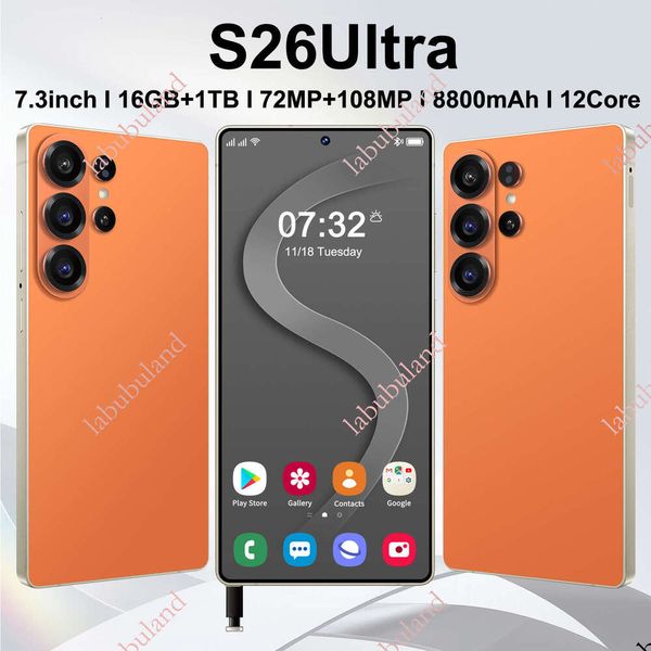S26 Ultra cross-border smartphone 7.3inch Android supports NFC, direct shipping from the source manufacturer