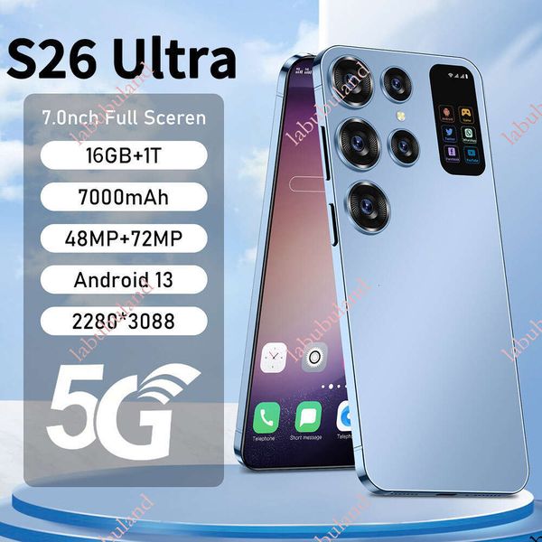 New Cross-Border Android Smartphone S26 Ultra HD Large Screen 16+1T Memory Manufacturer In Stock Instant Dispatch