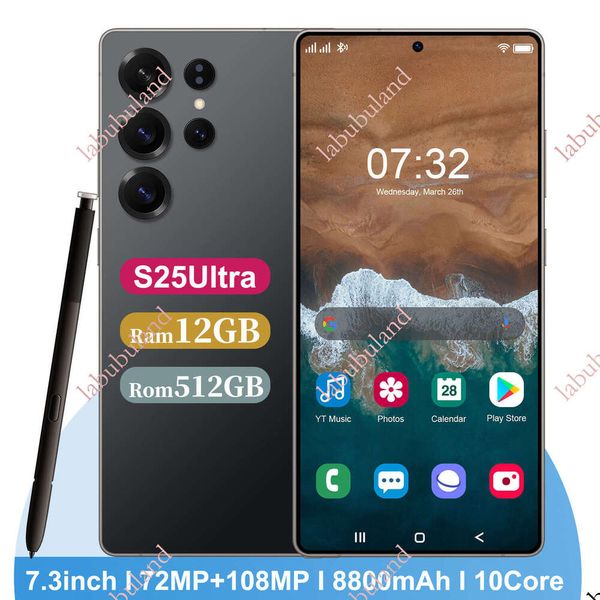 TK Hot-Selling S25 Ultra 4G+64G Large Memory Mobile Phone Global Communication Cross-Border Smartphone Factory Wholesale
