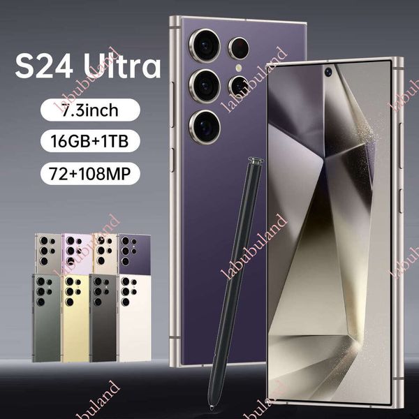 Cross-border mobile phone S24Ultra popular smartphone 6.8-inch large screen factory stock wholesale Amazon 16G+1TB