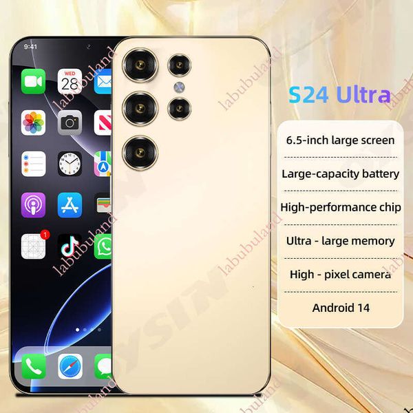 Full-band TK hot-selling cross-border mobile S24Ultra, brand new Android phone 4G+64G, factory wholesale price for foreign trade