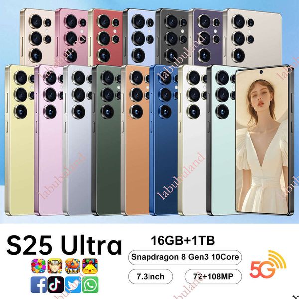 TK's best-selling cross-border smartphone S25Ultra 16+1TB Android 12 smart foreign trade phone 7.3inch large screen