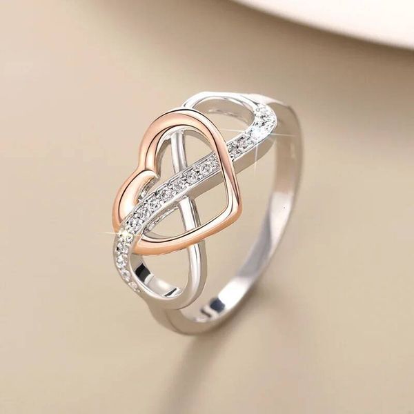 Huitan Unique Infinity Sign and Heart Designed Rings — compare prices at CompareOffers