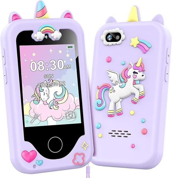 wholesale 10pcs 2.8" Touchscreen Kids Smart Phone Birthday Kids Toys Toddler Learning Cell Toy with Dual Camera, Game, Music Player