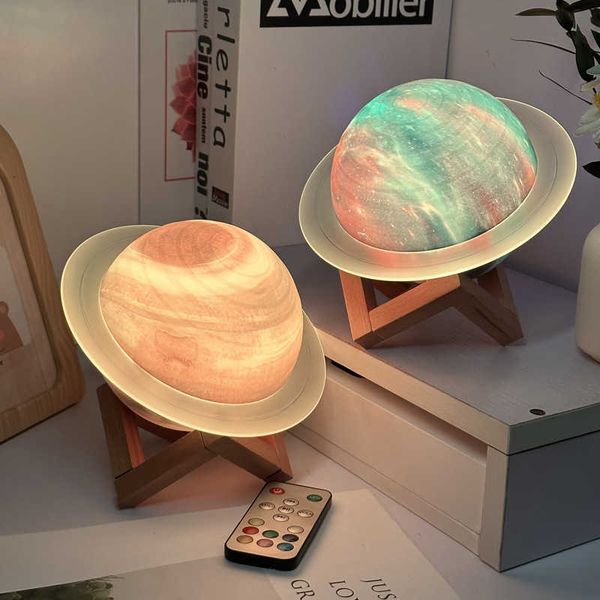 Saturn Ring Bluetooth Speaker Planet Lamp Desktop Creative Gift Glowing Wireless Ornament Subwoofer Night Light Speaker Q260423