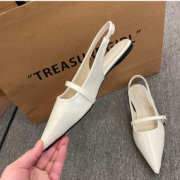 Summer Women's Sexy Pointed Toe ner Flats Casual Slingback Sandals Shallow Mouth Slip-On Ballet Loafers Plus Size