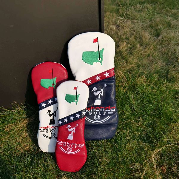 Lashonda Golf Covers USA Flag Stars & Stripes Embroidery - Driver/Fairway/s Wood covers 26Y0423