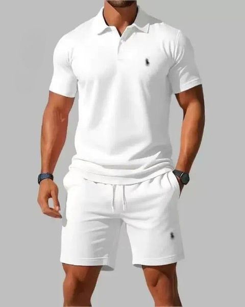 Two-Piece Designer Polo Mens Embroidered Set - Summer — compare prices at CompareOffers