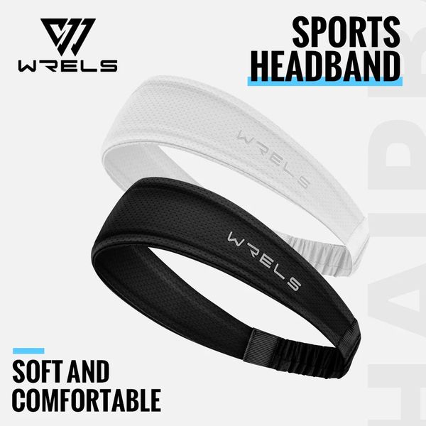 WRELS Fitness Headbands Ice Silk Workout Headband Cooling Forehead Wrap NoSlip Running Sweatband Moisturewicking Hairband 260422