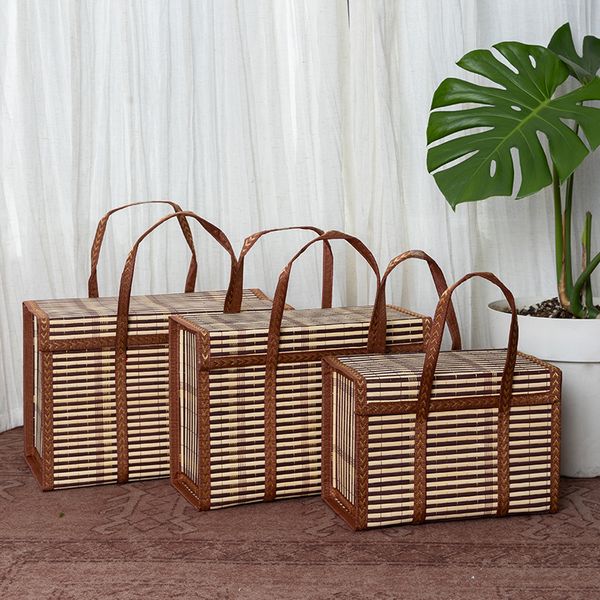 Sturdy Multi-Purpose Natural Fiber Weave Totes & Bins for Organizing Your Home