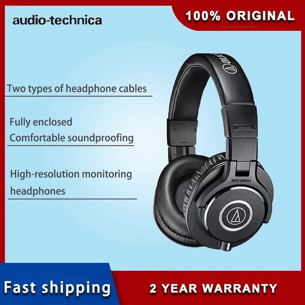 Audio-Technica Original ATH-M40x Professional Monitor Headphones 90-degree rotating earcup monoaural monitoring J260423
