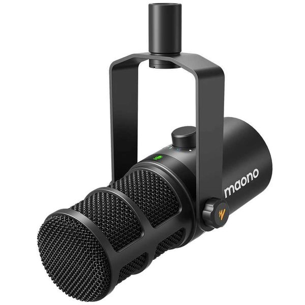 Maono USB/XLR Dynamic Microphone All Metal With One-Touch Mute Headphone Jack And Volume Control For Podcasting Streaming PD400X J260423