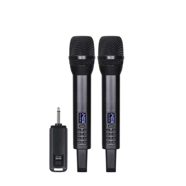 Recharging Echo Treble Bass 24G Wireless Handheld Microphone for Karaoke J260423