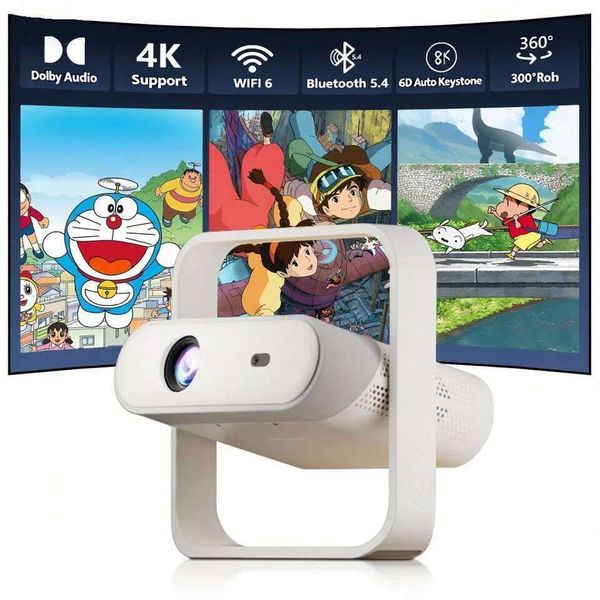 2026 World Cup Football Projector Salange P40 Portable Projector 4K HD Native 1080P 500 ANSI Support Dolby Audio for Cinema Outdoor 26L0424
