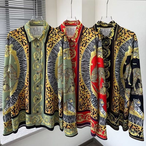 2026 Style European Fashion Trendy Young Mens LongSleeved Shirt with Direct Injection Digital Printing 260423