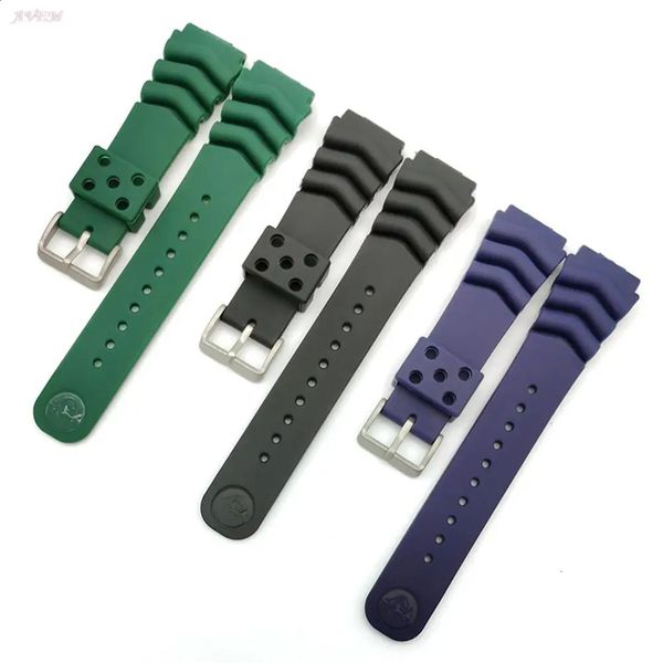 18mm 20mm 22mm Silicone Strap for Watch Band Men Women Sport Waterproof Diving Rubber Wrist Bracelet Accessories With 260422