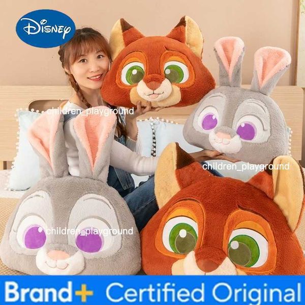 Disney Zootopia Nick Wilde Bunny Plush Pillow Cute Creative Soft Stuffed Animal Head Cushion Sofa Bed Backrest Birthday Gift H260427