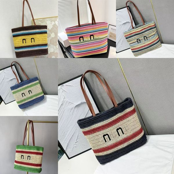 Beach Bags Designer Tote Straw Bag Travel Shopping Bag Big …