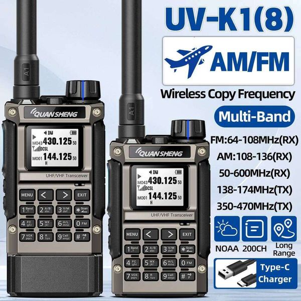 Quansheng UV-K1(8)Walkie Talkie AM/FM Multi-Band Wireless — compare prices at CompareOffers