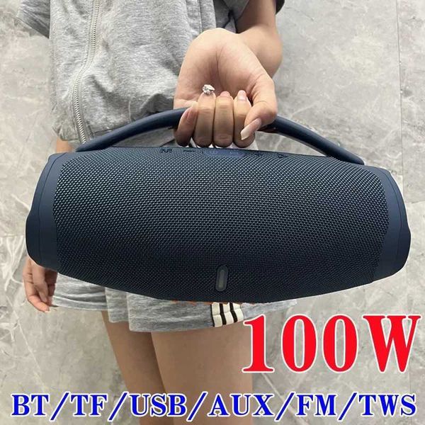 100W Powerful BOOMBOX 3 High Power Wireless Bluetooth Speaker RGB Light Party Music Center Portable Home Theater Heavy Bass TWS T260424