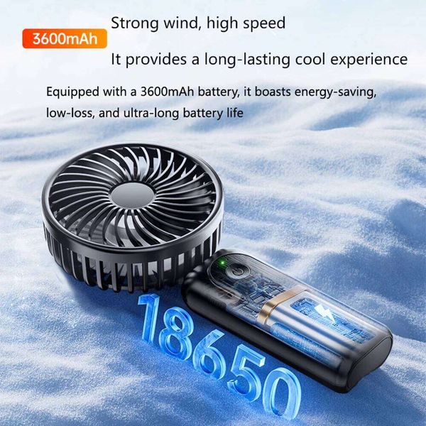 Portable Handheld Fan, Battery Operated with Base, Rechargeable Mini Fan Indoor for Summer and For Outdoor