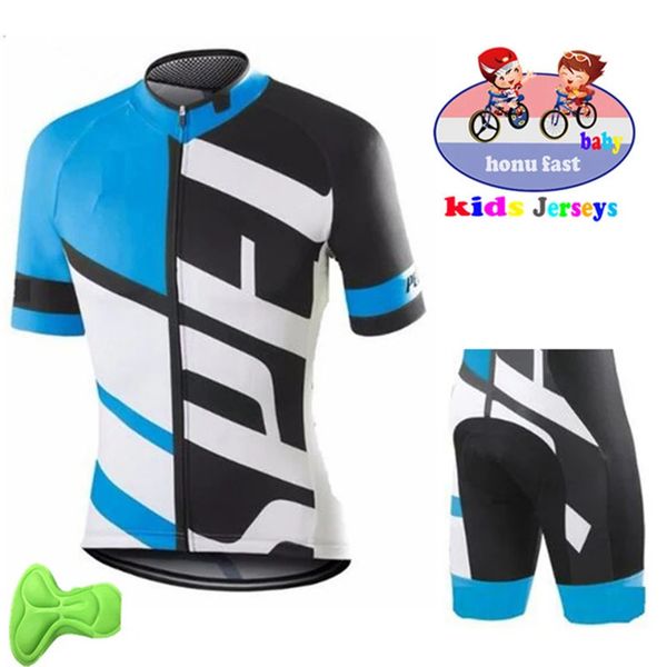 Baby Kids Cycling Clothing Short Sleeve Summer Jersey Set for Boys MTB Bike Bicycle Children Wear Kit 260525BJ