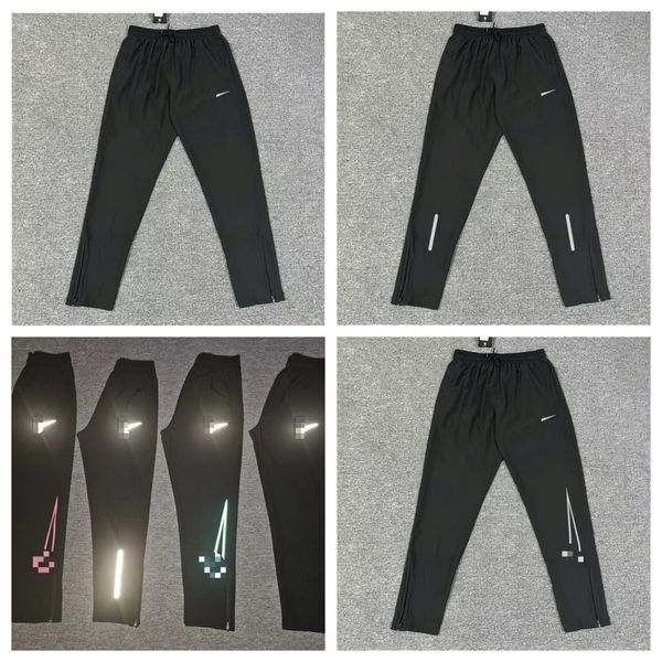 Designer brand quick drying pants for men's and women's track and field running marathon training pants, side zipper loose running storage pants
