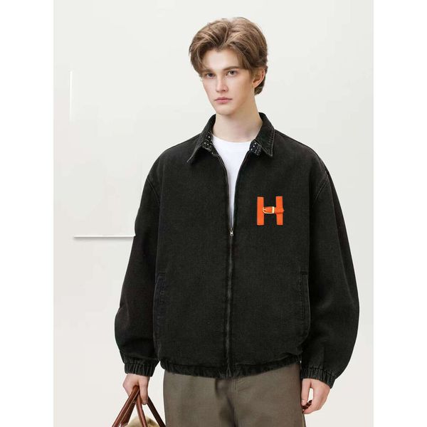 Designer Jackets Mens Denim Coats Zippers Brand Pockets Budge Jackets Winter Co…