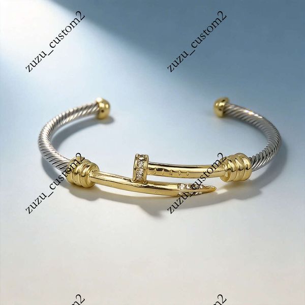 Cross-border David Yaman stainless new cable bracelet, electroplated steel wire rope open line design