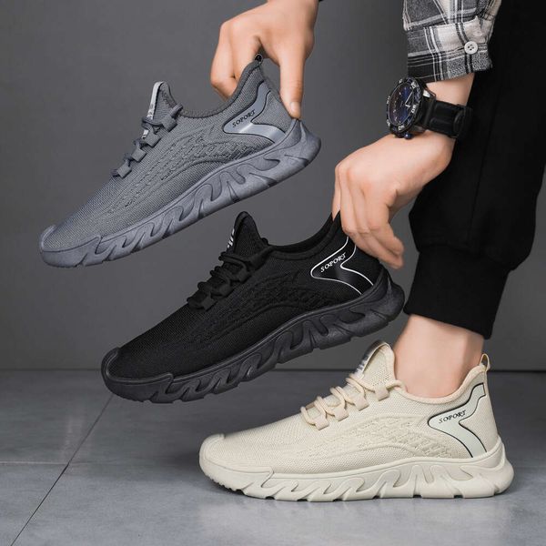 Men's Mesh Lace-Up Sneakers