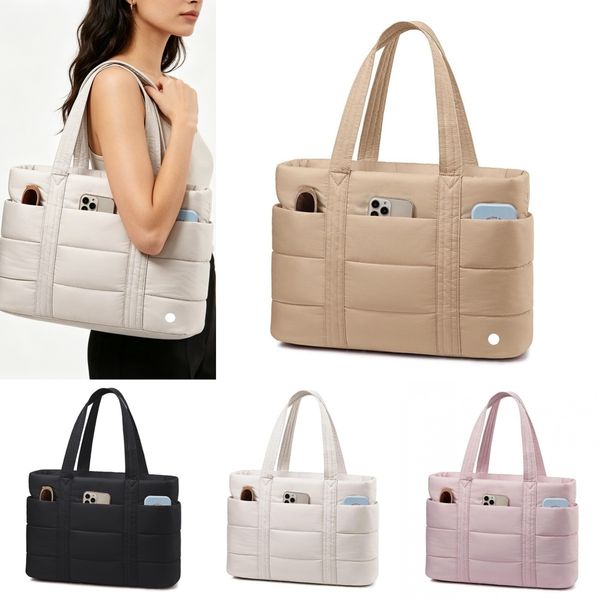 L6043-UU Women Large Capacity Yoga Bag Handbag Puffer Fish Work Tote Bag Laptop…