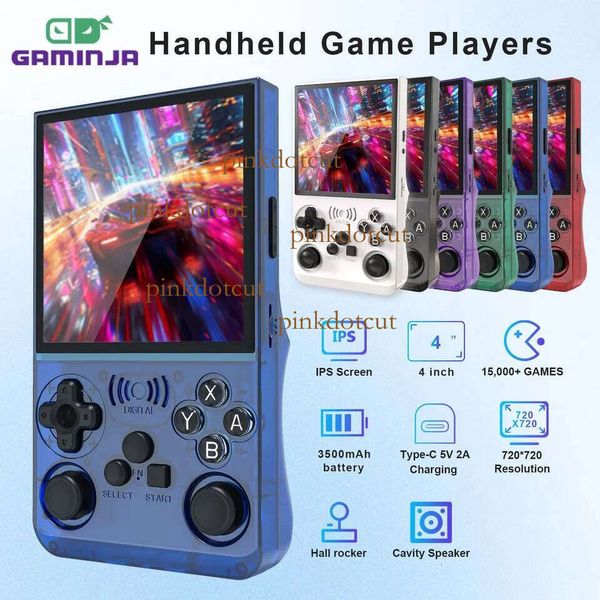 GAMINJA ANS13 Retro Handheld Video Game 15000+ Games Built-in Linux 4.0 Inch IPS Screen Portable Pocket Gaming Console