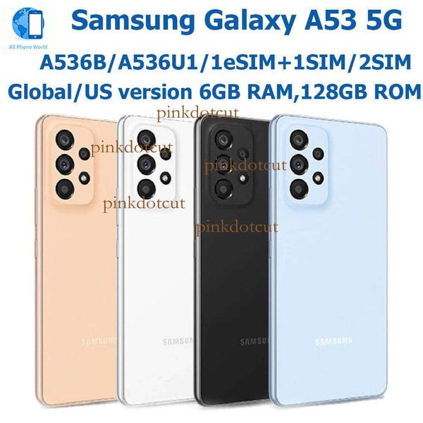 Galaxy A53 5G Smartphone 6.5-inch 6GB 128G US Version Eight core Exynos Quad Camera Samsung 64MP NFC Original unlocking